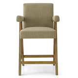 Morgan Upholstered Counter Stool with Arms (Set of 3)