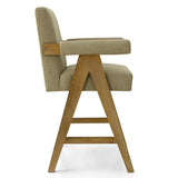 Morgan Upholstered Counter Stool with Arms (Set of 3)
