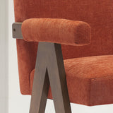 Morgan Upholstered Counter Stool with Arms (1-Piece)