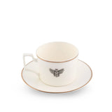 Bee Bone China Cup and Saucer Gold Rim