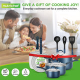 Kitchenware Pots & Pans Set – High-Qualified Basic Kitchen Cookware Set, Non-Stick (14-Piece Set)