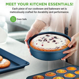 Kitchenware Pots & Pans Set – High-Qualified Basic Kitchen Cookware Set, Non-Stick (20-Piece Set)
