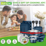 Kitchenware Pots & Pans Set – High-Qualified Basic Kitchen Cookware Set, Non-Stick (20-Piece Set)