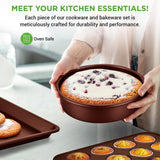 Kitchenware Pots & Pans Set – High-Qualified Basic Kitchen Cookware Set, Non-Stick (20-Piece Set)