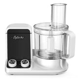Multifunction Food Processor - Ultra Quiet Powerful Motor, Includes 6 Attachment Blades, Up To 2L Capacity
