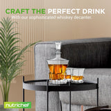 Home Bar Whiskey Decanter - Glass Liquor Decanter For Brandy, Wine, Whisky Or Vodka And More
