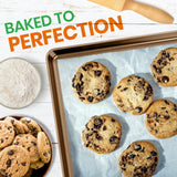 Non-Stick Mega Bake Pan - Stylish Metallic Coating, Dishwasher Safe And Pfoa, Pfos, Ptfe Free