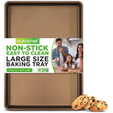 Non-Stick Mega Bake Pan - Stylish Metallic Coating, Dishwasher Safe And Pfoa, Pfos, Ptfe Free