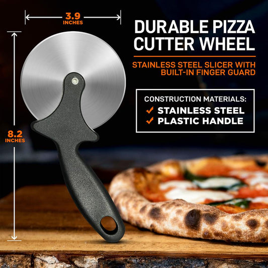 Durable Pizza Cutter Wheel - Stainless Steel Slicer With Built-In Finger Guard (Compatible With Nutrichef Model Number: Ncpizovn)