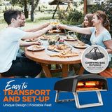 Portable Outdoor Pizza Oven - Gas Fired, Fire & Stone Outdoor Pizza Oven