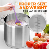 Stainless Steel Cookware Stockpot - 40 Quart, Heavy Duty Induction Pot, Soup Pot With Stainless Steel Lid