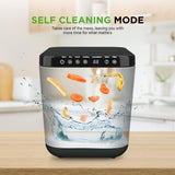 Food Waste Bin- 3 Liters Garbage Bin Countertop, Automatic Food Cycler Compost Bin (Grey)