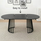 Nest 47.3"-71" Extendable Oval Dining Table