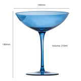 Champagne Coupes 12oz -  (2, Cobalt Blue)