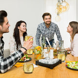 4 Pcs. Of Crystal-Clear Stemless Wine Glass - Ultra Clear And Thin, Elegant Clear Wine Glasses, Hand Blown
