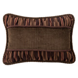 Forest Pine Dark Olive Corduroy Pillow w/ Ruching Detail
