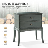 Dominique 28"Tall Solid Wood Nightstand with Hidden Outlet(Optional Types)