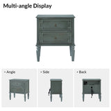 Joah 28"Tall Farmhouse 2-Drawer Nightstand with Built-in Charging(Optional Types)