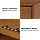 Yoel Hidden Drawer Nightstand with Built-in Outlets(Optional Types)