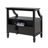 Grace 2 - Drawer Nightstand Chest with Built-in Outlets(Optional Types)