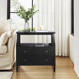 Grace 2 - Drawer Nightstand Chest with Built-in Outlets(Optional Types)