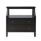 Grace 2 - Drawer Nightstand Chest with Built-in Outlets(Optional Types)