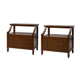 Grace 2 - Drawer Nightstand Chest with Built-in Outlets(Optional Types)
