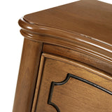 Bernhard 3-Drawer Traditional Style Nightstand Chest with Built-In Outlets(Optional Types)