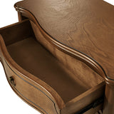 Bernhard 3-Drawer Traditional Style Nightstand Chest with Built-In Outlets(Optional Types)