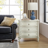 Bernhard 3-Drawer Traditional Style Nightstand Chest with Built-In Outlets(Optional Types)