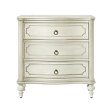 Bernhard 3-Drawer Traditional Style Nightstand Chest with Built-In Outlets(Optional Types)
