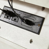 Bernhard 3-Drawer Traditional Style Nightstand Chest with Built-In Outlets(Optional Types)