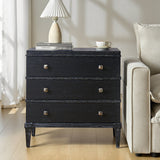 Lorenz Transitional 3-Drawer Nightstand with Charging Station(Optional Types)