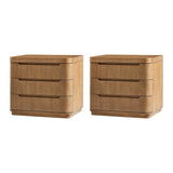 Yolanda Large 3-Drawer Nightstand with Hidden Storage(Optional Types)