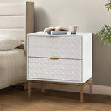 Rodolfo 25" Tall 2-Drawer Nightstand