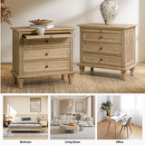 Galatea 3 - Drawer Nightstand Chest with Built-In Outlets(Optional Types)