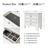 Galatea 3 - Drawer Nightstand Chest with Built-In Outlets(Optional Types)