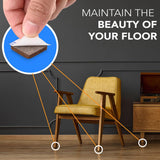 133 Pcs. Felt Furniture Pads - Protect Various Floors Including Hardwood, Laminate, Tile, And Vinyl