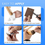 133 Pcs. Felt Furniture Pads - Protect Various Floors Including Hardwood, Laminate, Tile, And Vinyl