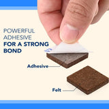 133 Pcs. Felt Furniture Pads - Protect Various Floors Including Hardwood, Laminate, Tile, And Vinyl