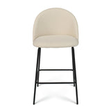 Nano 25'' Upholstered Low Back Counter Stool (Set of 2)