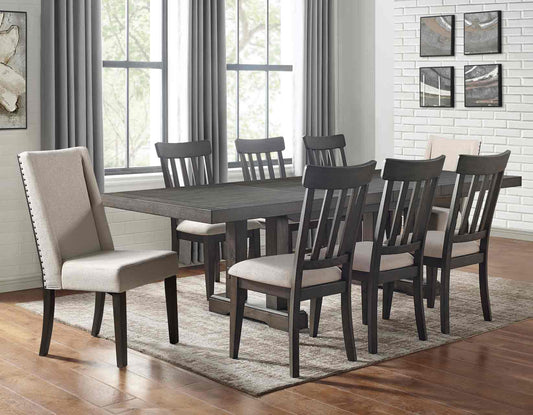 Napa 7-Piece Dining Set (Table, 2 Upholstered & 4 Side Chairs)