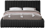 Nash Contemporary Boucle Fabric Bed with Deep Channel Tufting for Luxurious Bedroom Style
