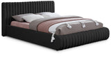 Nash Contemporary Boucle Fabric Bed with Deep Channel Tufting for Luxurious Bedroom Style