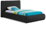 Nash Contemporary Boucle Fabric Bed with Deep Channel Tufting for Luxurious Bedroom Style