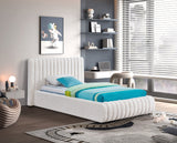 Nash Contemporary Boucle Fabric Bed with Deep Channel Tufting for Luxurious Bedroom Style