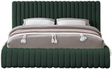 Nash Contemporary Boucle Fabric Bed with Deep Channel Tufting for Luxurious Bedroom Style