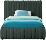 Nash Contemporary Boucle Fabric Bed with Deep Channel Tufting for Luxurious Bedroom Style
