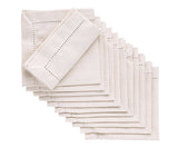 Hemstitch Cocktail Napkins - Set of 12