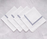 Pearls Navy Napkins Set of 12